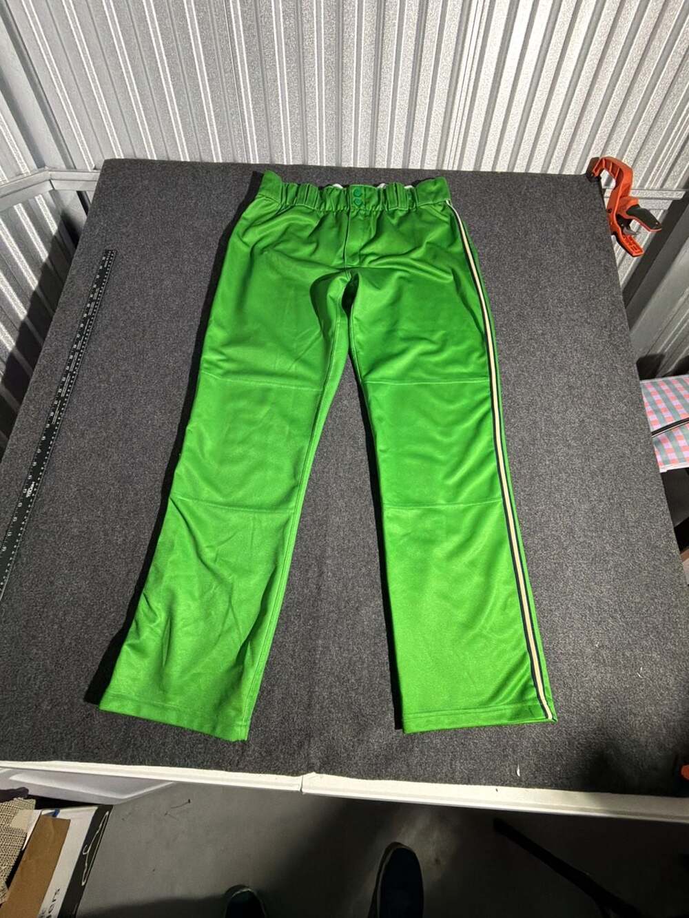 Evoshield Men's Performance Baseball Pants, Green with Side Stripe, Size XL